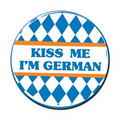 Kiss Me I'm German Button